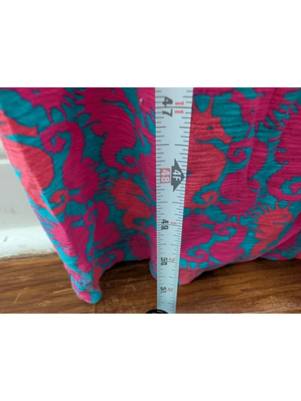 Lilly Pulitzer Sloane Maxi Dress Pink Blue Seahorse V-Neck Resort Wear M $218 - Picture 7 of 11